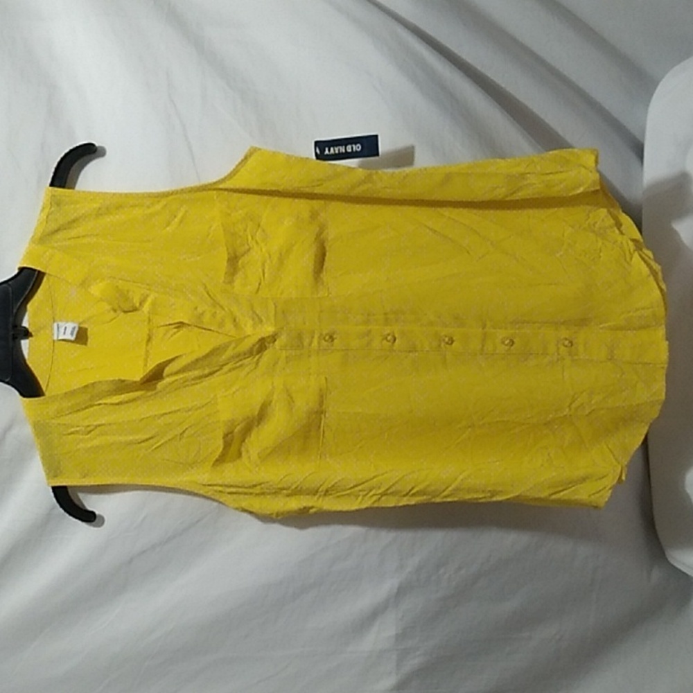 (BX14) SALE! NWT Old Navy Rayon Yellow Tunic ๐ Sz.M - Picture 1 of 9